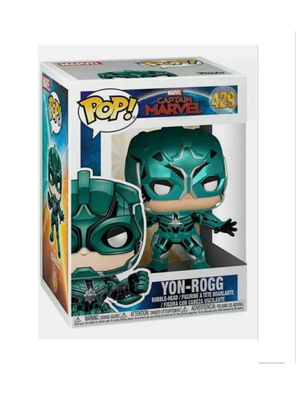 Funko Pop! Captain Marvel
YON-ROGG #429
Collectible Vinyl Figure